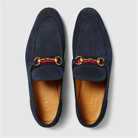 gucci suede horsebit loafers men's